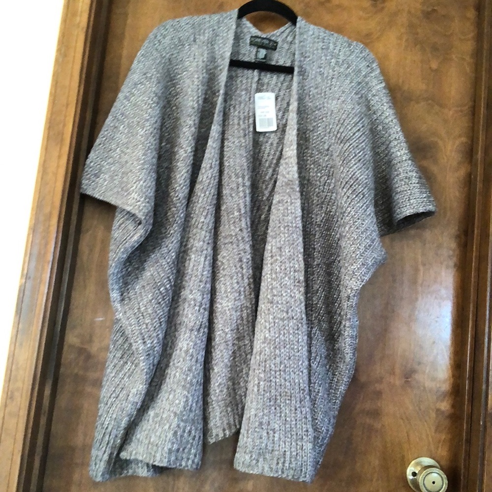 Short Sleeve Open Sweater